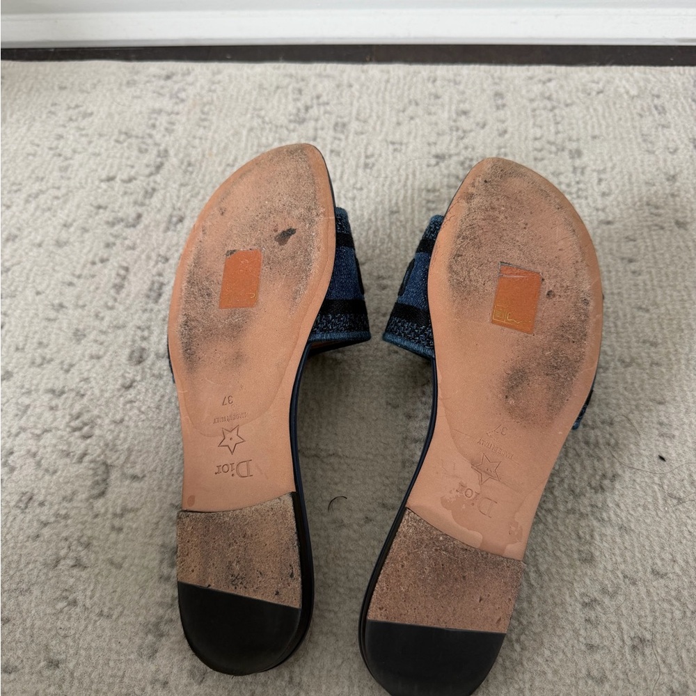 Christian Dior Denim Navy Dway Slide 37 - Picture 2 of 3